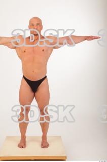 Whole body modeling swim suit photo reference of Sebastian 0051